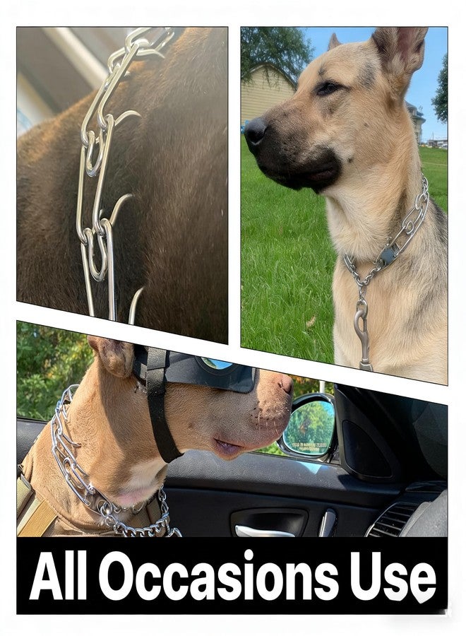 VKQ Dog Training Collar Links, Chrome Plated Steel, 3.2mm, Silver, 4 Pack - Image 5
